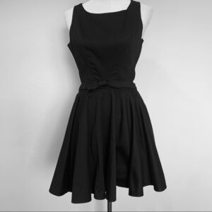Double Zero black open pinup, rock a billy black dress